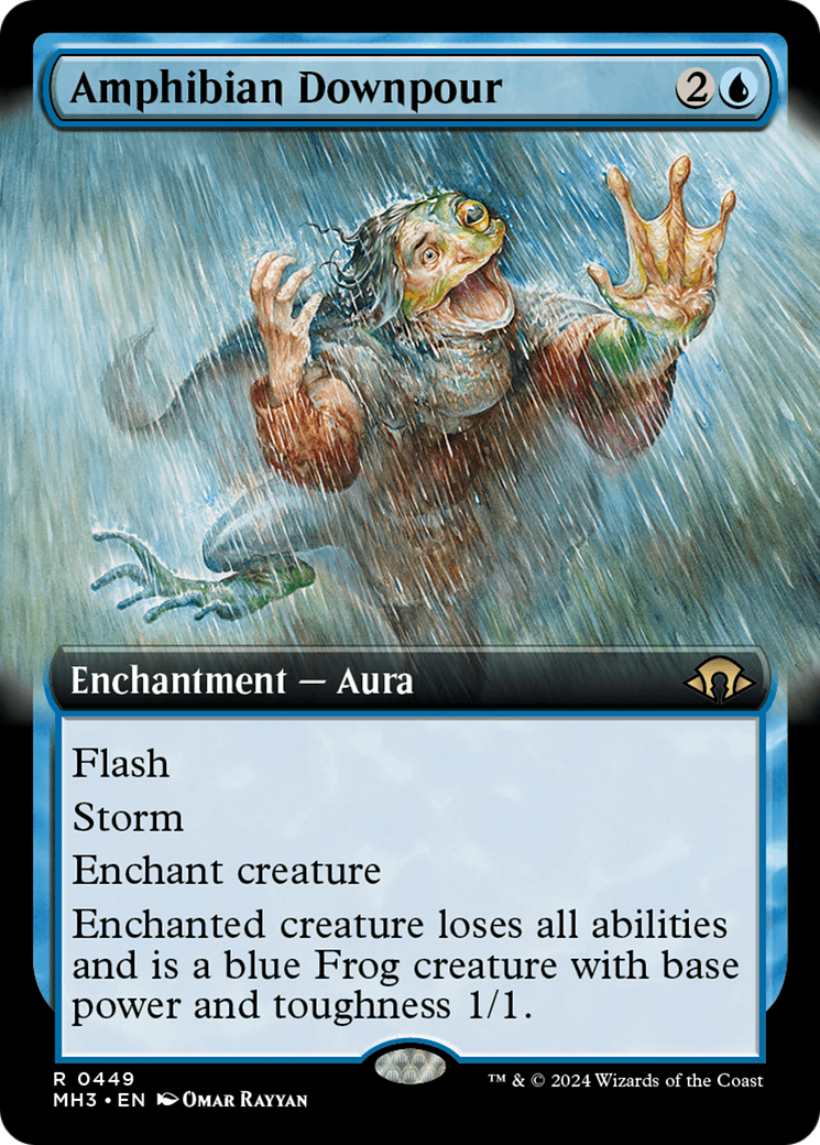 Amphibian Downpour (Extended Art) [Modern Horizons 3] | Galaxy Games LLC