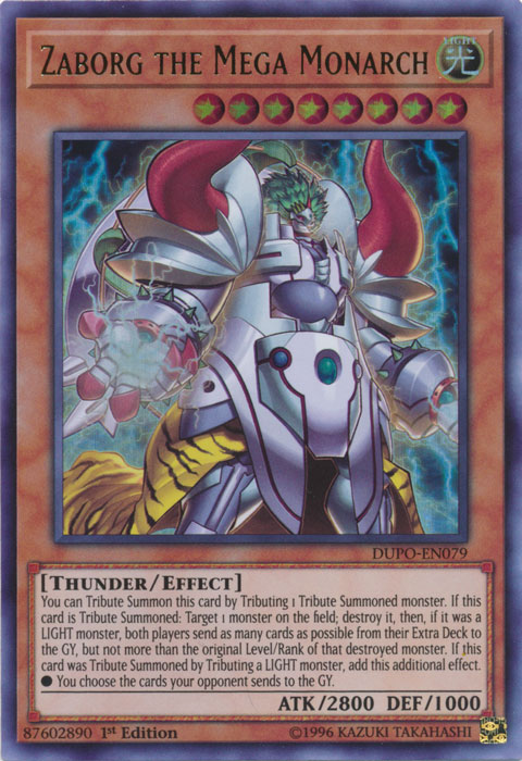 Zaborg the Mega Monarch [DUPO-EN079] Ultra Rare | Galaxy Games LLC