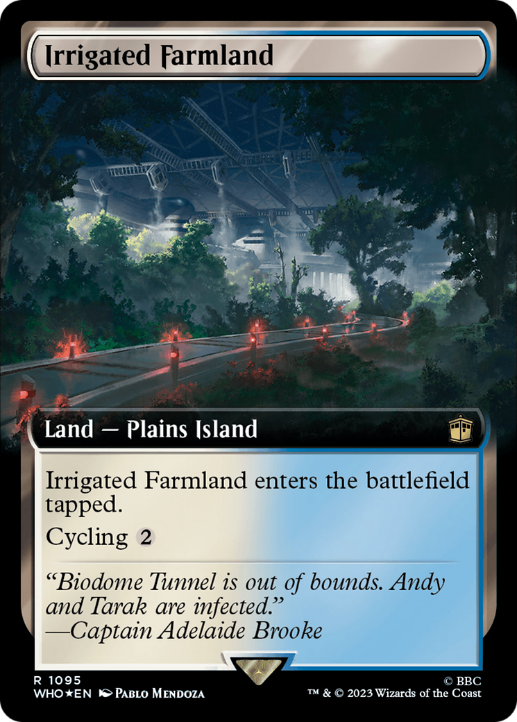 Irrigated Farmland (Extended Art) (Surge Foil) [Doctor Who] | Galaxy Games LLC