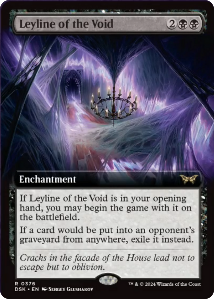 Leyline of the Void (Extended Art) [Duskmourn: House of Horror] | Galaxy Games LLC