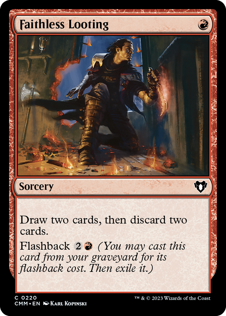 Faithless Looting [Commander Masters] | Galaxy Games LLC