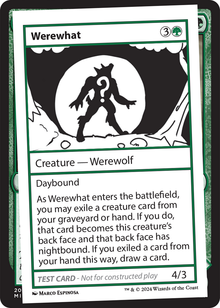 Werewhat [Mystery Booster 2 Playtest Cards] | Galaxy Games LLC