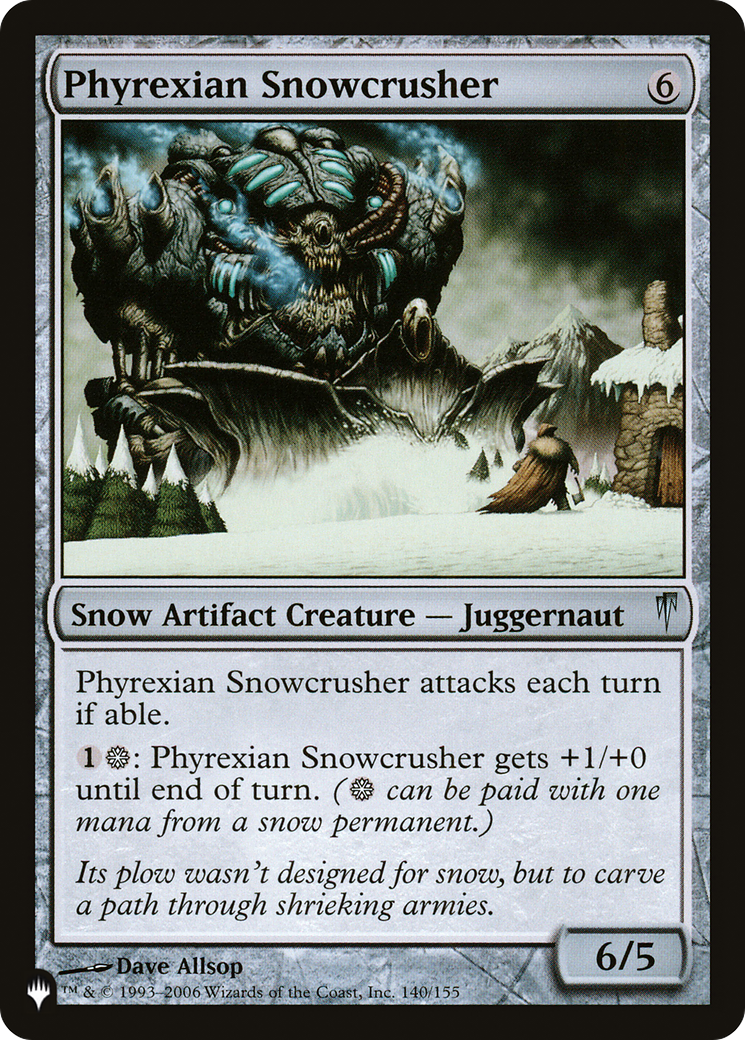 Phyrexian Snowcrusher [The List] | Galaxy Games LLC