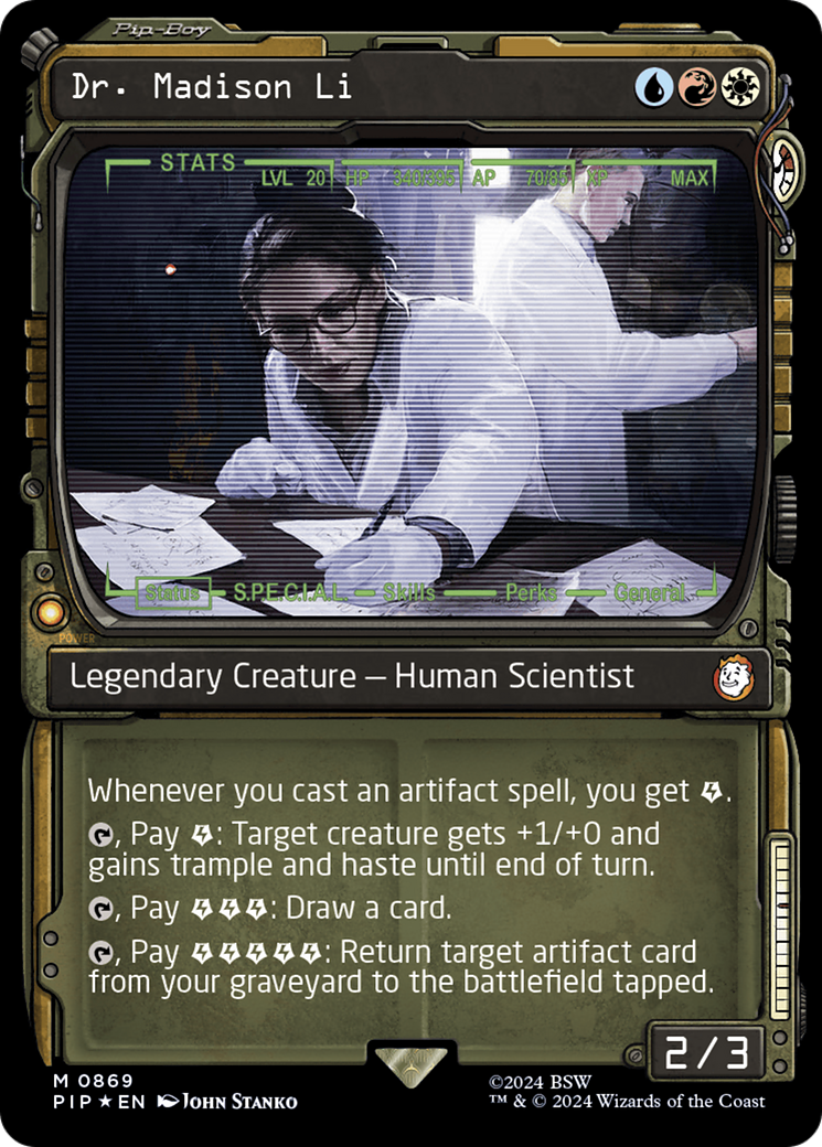 Dr. Madison Li (Showcase) (Surge Foil) [Fallout] | Galaxy Games LLC