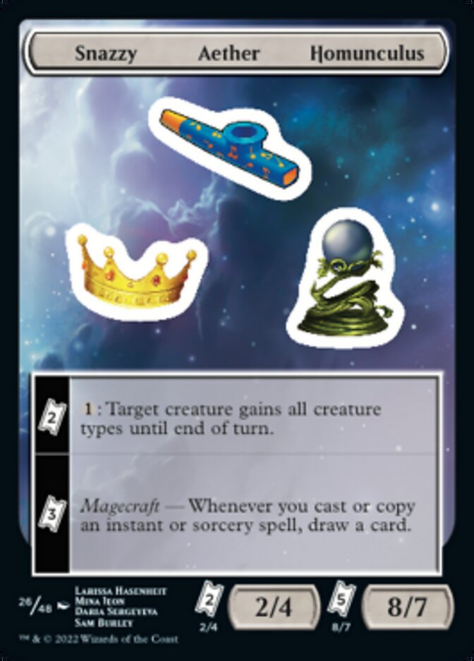 Snazzy Aether Homunculus [Unfinity Stickers] | Galaxy Games LLC