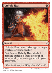 Unholy Heat (White Border) [Mystery Booster 2] | Galaxy Games LLC