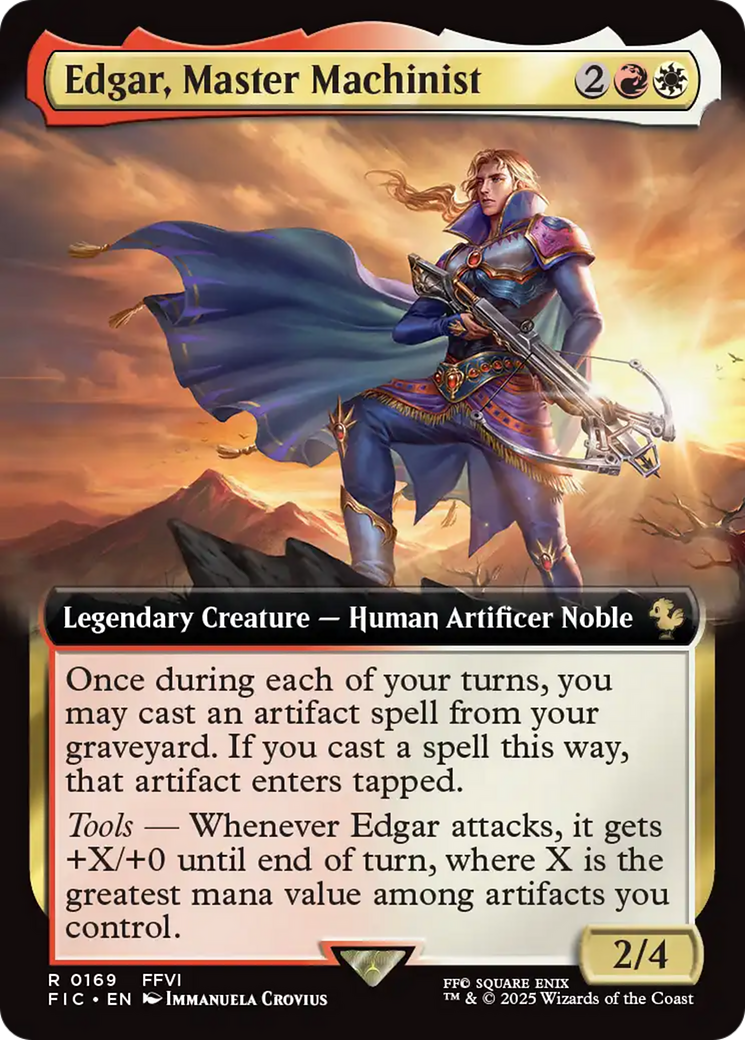 Edgar, Master Machinist (Extended Art) [FINAL FANTASY Commander] | Galaxy Games LLC