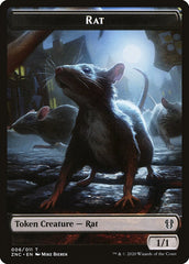 Faerie Rogue // Rat Double-Sided Token [Zendikar Rising Commander Tokens] | Galaxy Games LLC