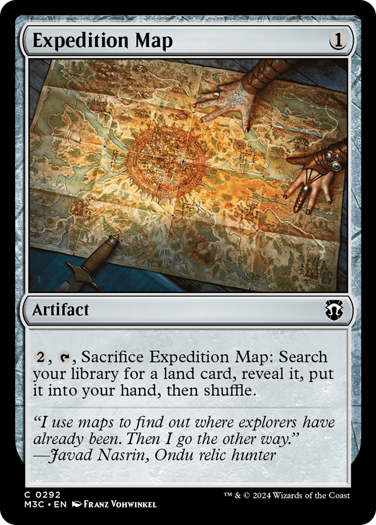 Expedition Map (Ripple Foil) [Modern Horizons 3 Commander] | Galaxy Games LLC