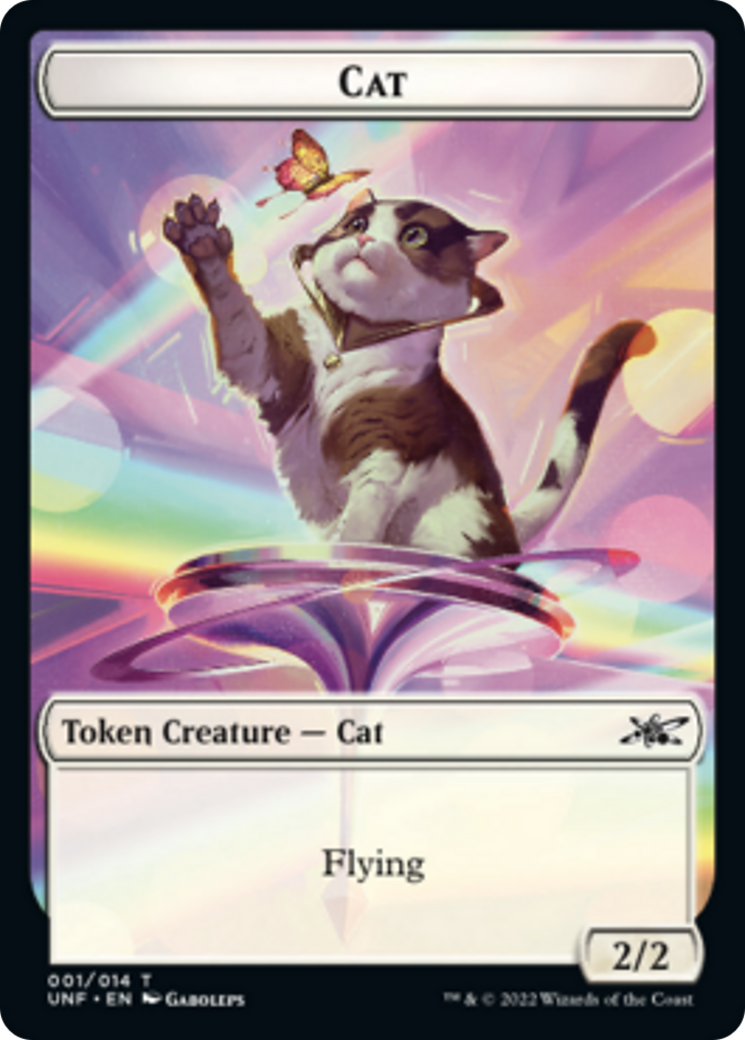 Cat // Balloon Double-Sided Token [Unfinity Tokens] | Galaxy Games LLC