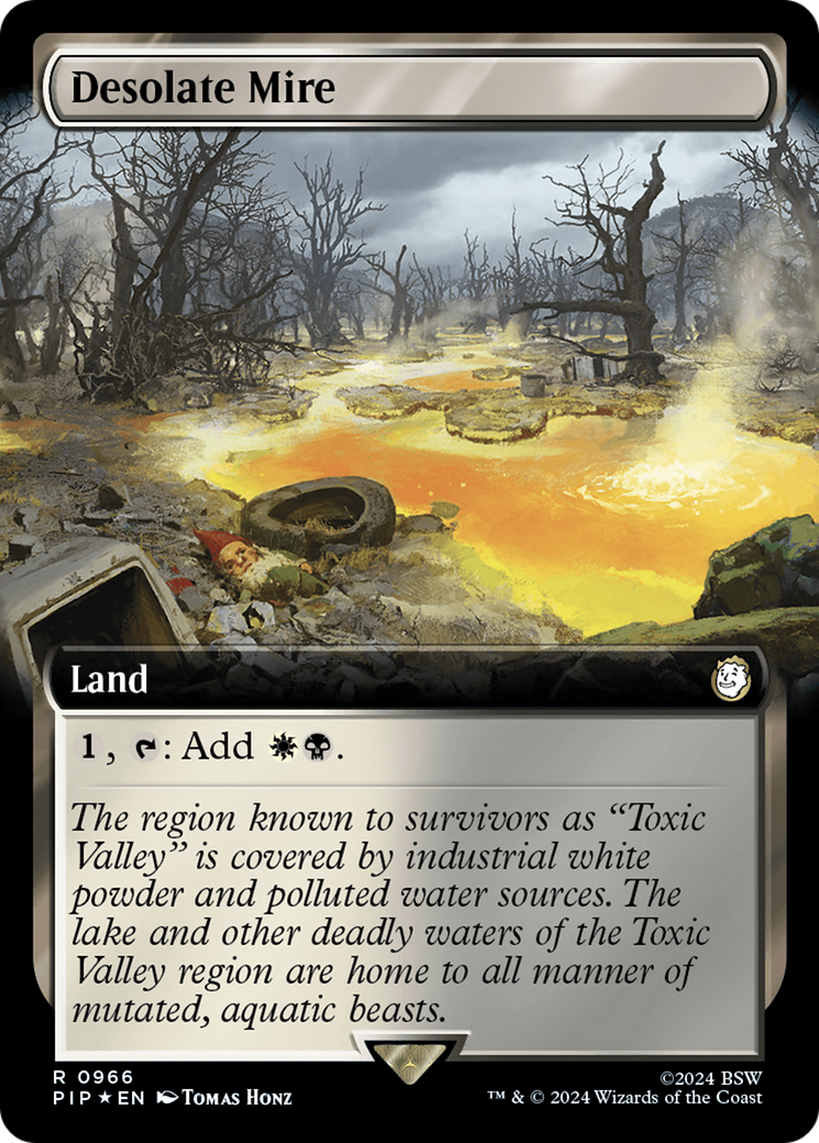 Desolate Mire (Extended Art) (Surge Foil) [Fallout] | Galaxy Games LLC