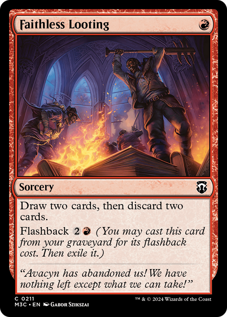 Faithless Looting [Modern Horizons 3 Commander] | Galaxy Games LLC