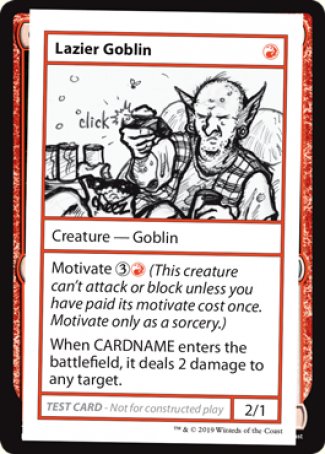 Lazier Goblin (2021 Edition) [Mystery Booster Playtest Cards] | Galaxy Games LLC