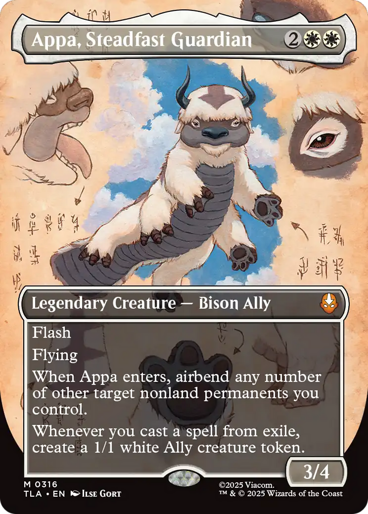 Appa, Steadfast Guardian (Borderless) [Avatar: The Last Airbender] | Galaxy Games LLC