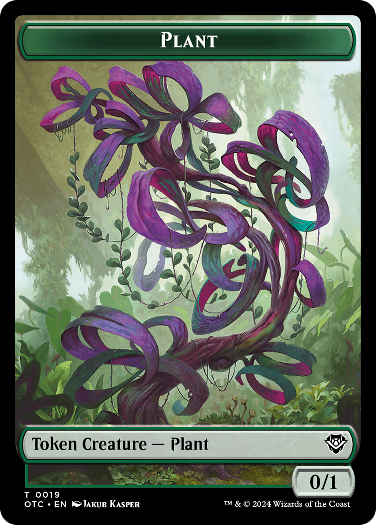 Plant // Sand Warrior Double-Sided Token [Outlaws of Thunder Junction Commander Tokens] | Galaxy Games LLC