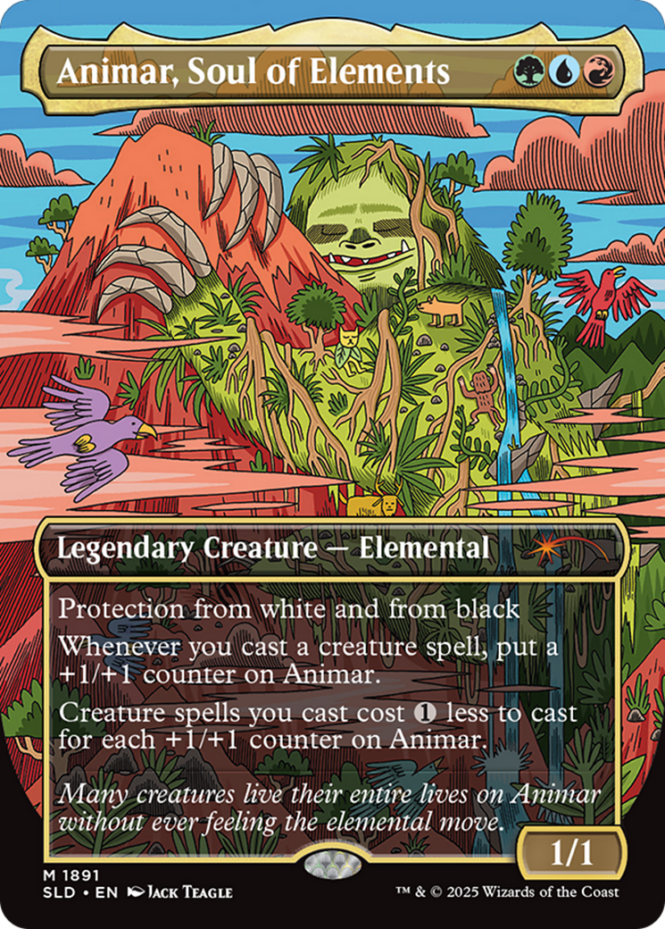 Animar, Soul of Elements (Rainbow Foil) [Secret Lair Drop Series] | Galaxy Games LLC