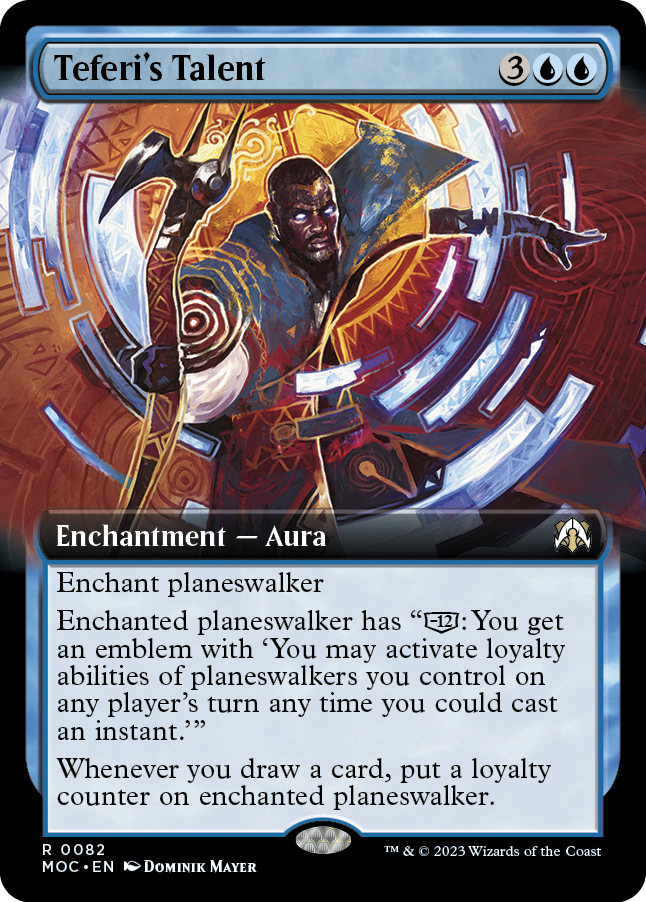 Teferi's Talent (Extended Art) [March of the Machine Commander] | Galaxy Games LLC