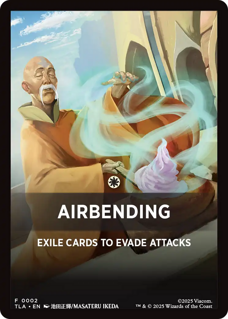 Airbending Theme Card [Avatar: The Last Airbender Tokens] | Galaxy Games LLC