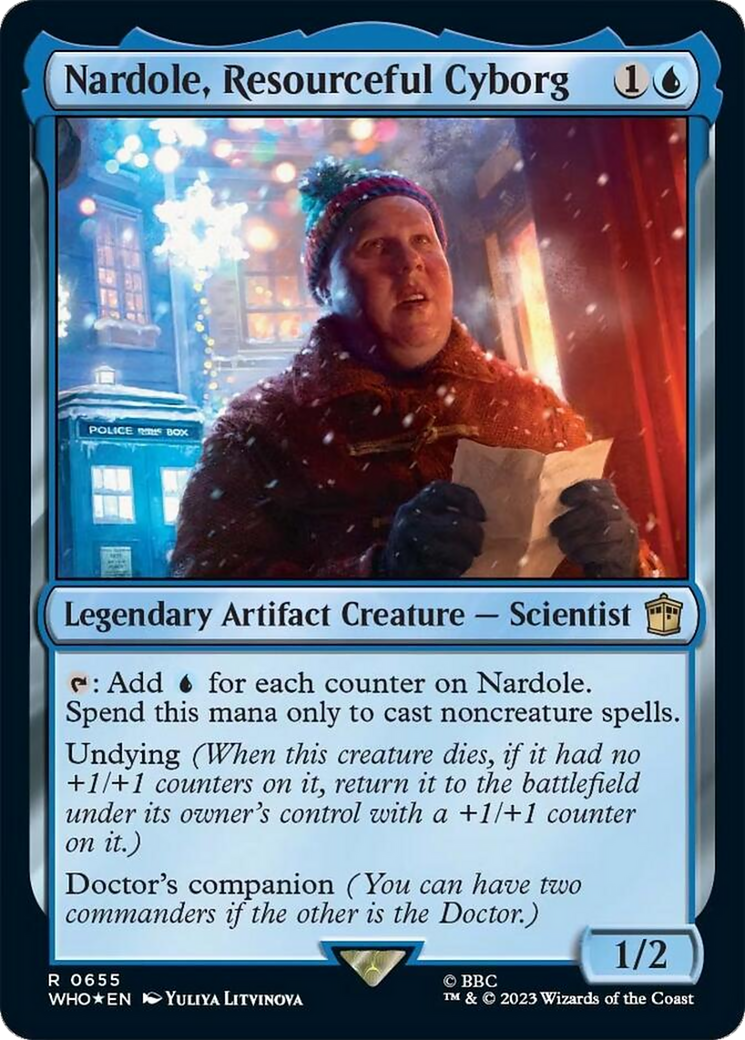 Nardole, Resourceful Cyborg (Surge Foil) [Doctor Who] | Galaxy Games LLC