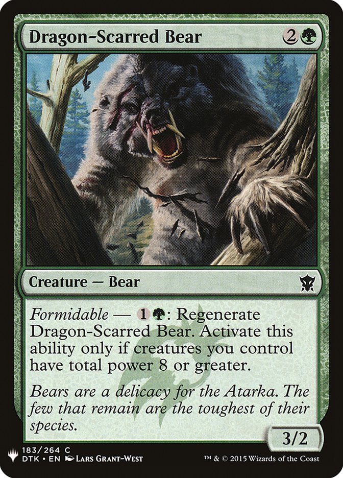 Dragon-Scarred Bear [Mystery Booster] | Galaxy Games LLC