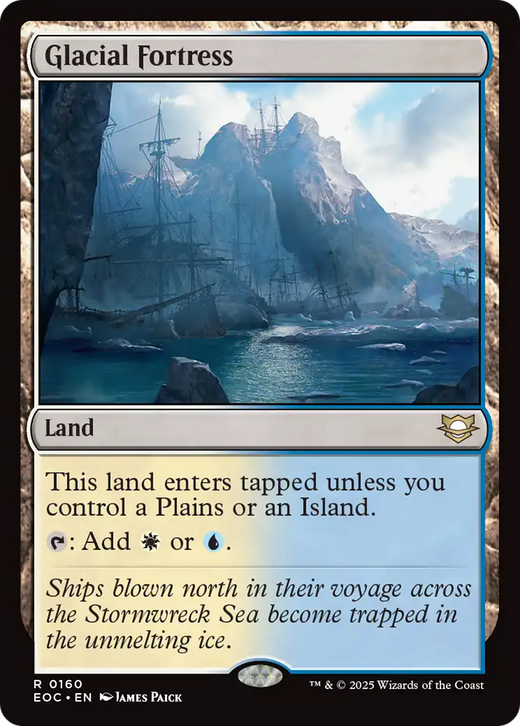 Glacial Fortress [Edge of Eternities Commander] | Galaxy Games LLC
