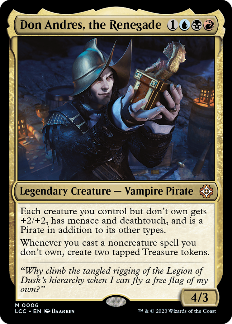 Don Andres, the Renegade [The Lost Caverns of Ixalan Commander] | Galaxy Games LLC