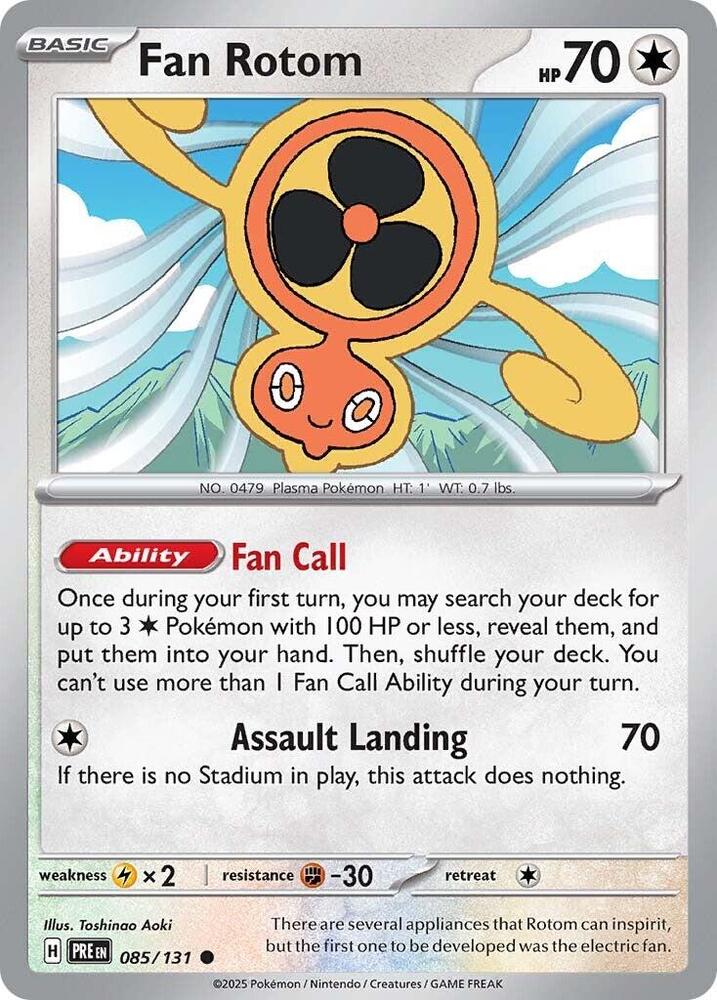 Fan Rotom (085/131) [Scarlet & Violet: Prismatic Evolutions] | Galaxy Games LLC