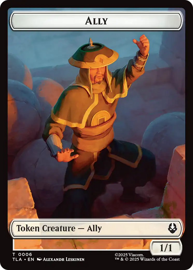 Ally (0006) // Soldier (0002) Double-Sided Token [Avatar: The Last Airbender Tokens] | Galaxy Games LLC