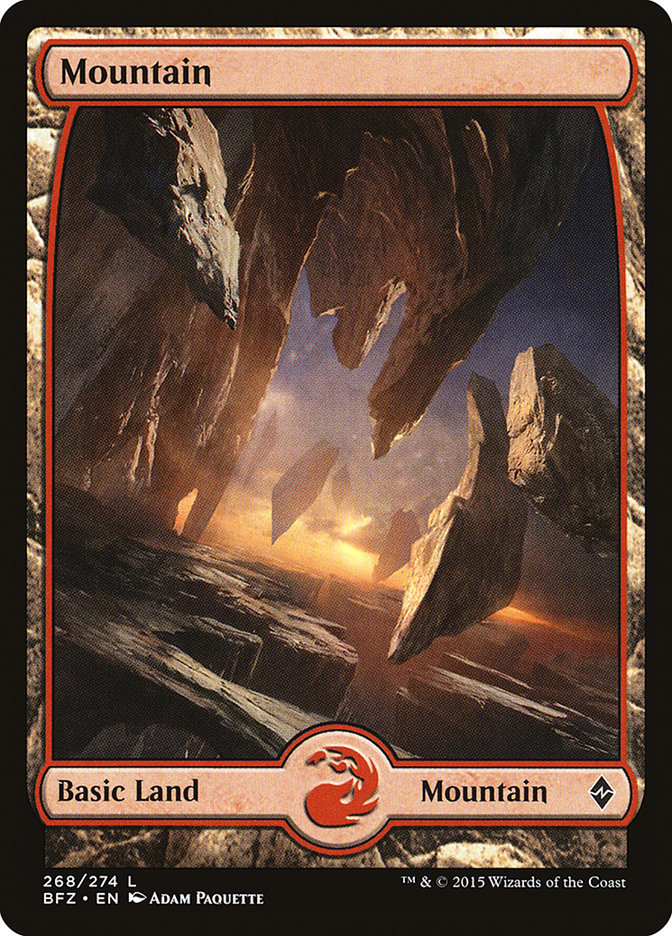 Mountain (268) (Full Art) [Battle for Zendikar] | Galaxy Games LLC