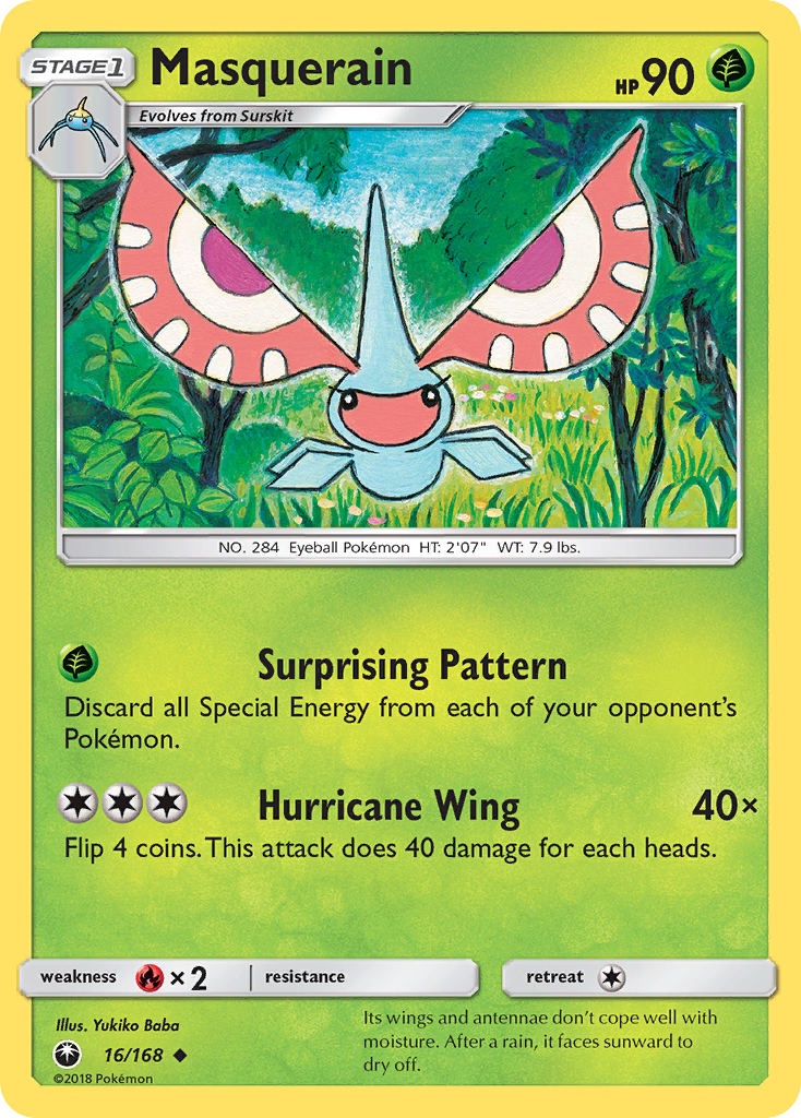 Masquerain (16/168) [Sun & Moon: Celestial Storm] | Galaxy Games LLC