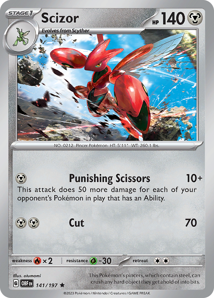 Scizor (141/197) [Scarlet & Violet: Obsidian Flames] | Galaxy Games LLC