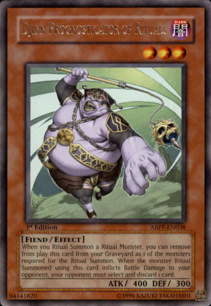 Djinn Prognosticator of Rituals [ABPF-EN038] Rare | Galaxy Games LLC