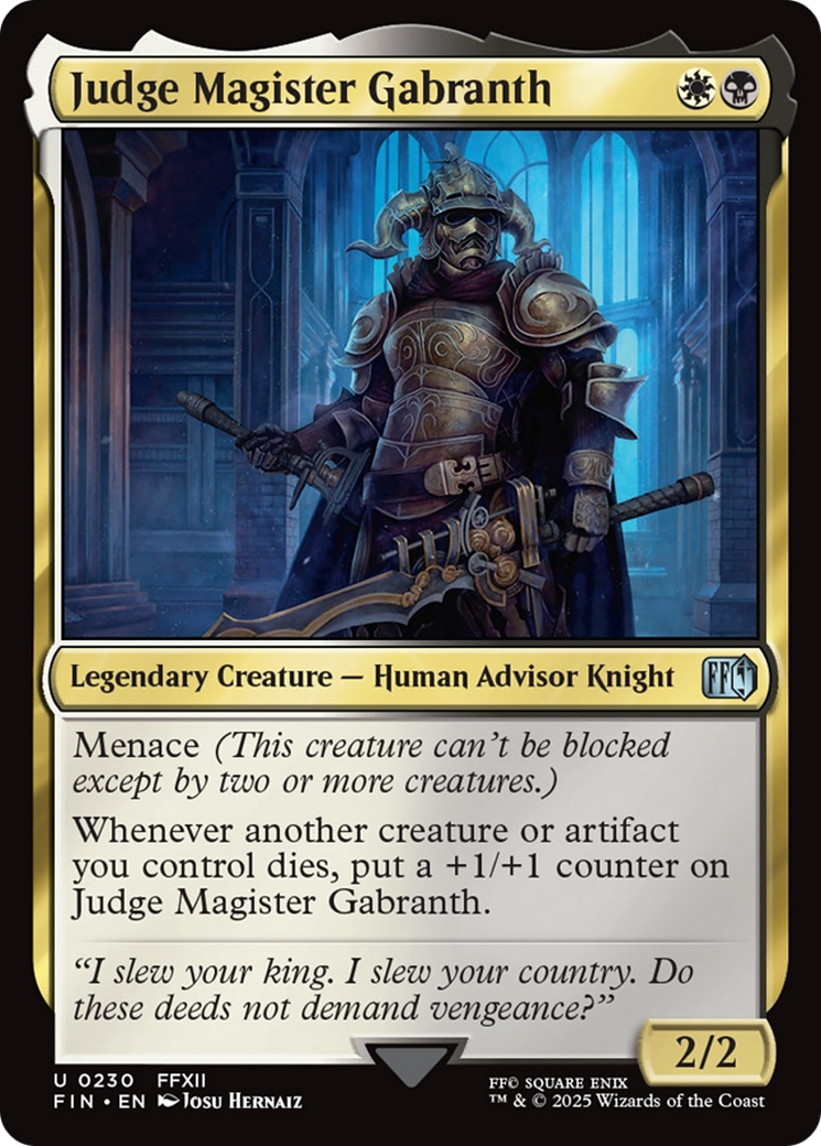 Judge Magister Gabranth [FINAL FANTASY] | Galaxy Games LLC