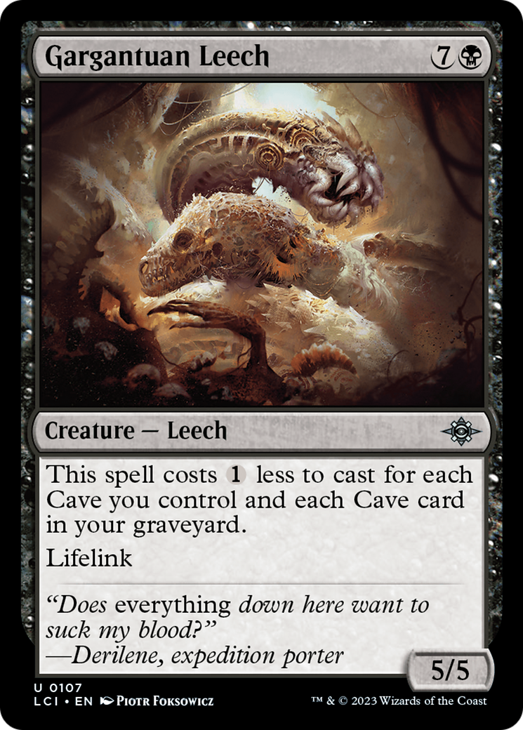 Gargantuan Leech [The Lost Caverns of Ixalan] | Galaxy Games LLC