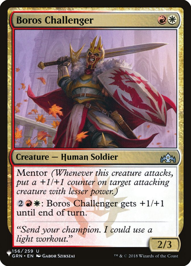 Boros Challenger [The List] | Galaxy Games LLC