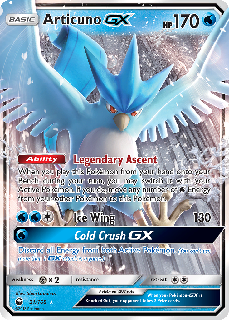 Articuno GX (31/168) [Sun & Moon: Celestial Storm] | Galaxy Games LLC