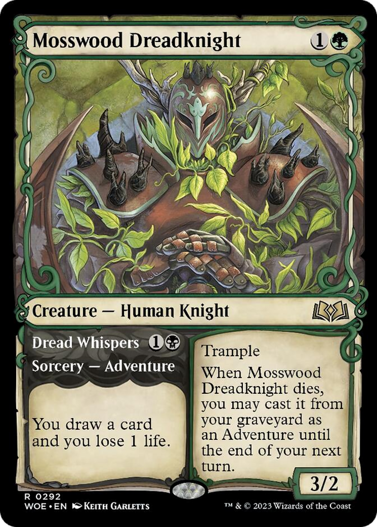 Mosswood Dreadknight // Dread Whispers (Showcase) [Wilds of Eldraine] | Galaxy Games LLC