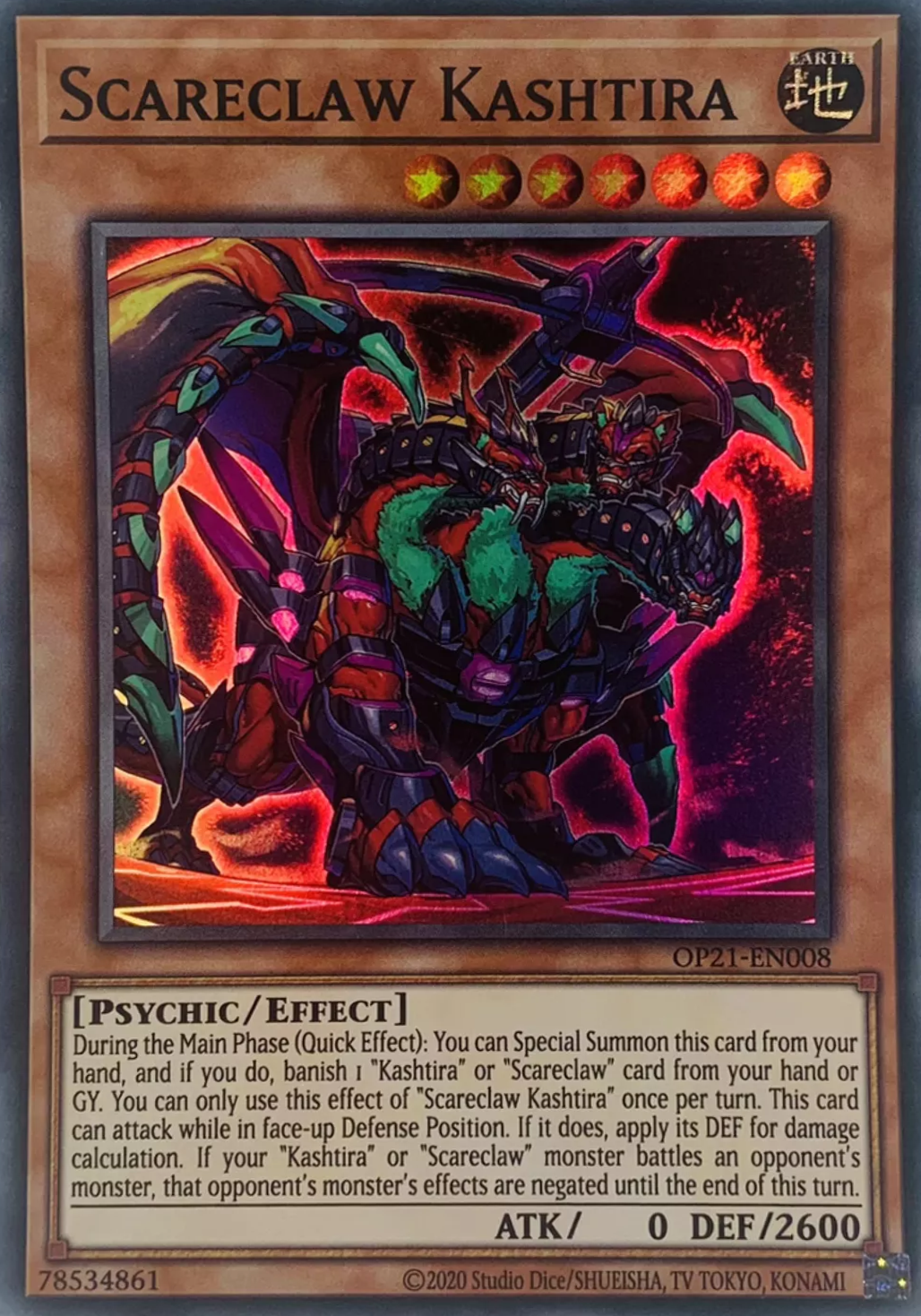 Scareclaw Kashtira [OP21-EN008] Super Rare | Galaxy Games LLC