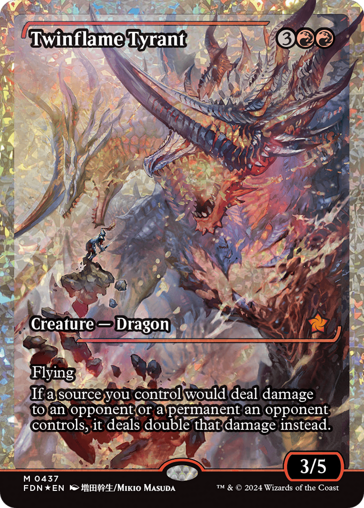 Twinflame Tyrant (Fracture Foil) [Foundations] | Galaxy Games LLC