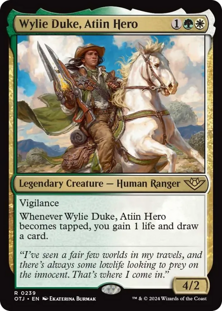 Wylie Duke, Atiin Hero [Outlaws of Thunder Junction] | Galaxy Games LLC