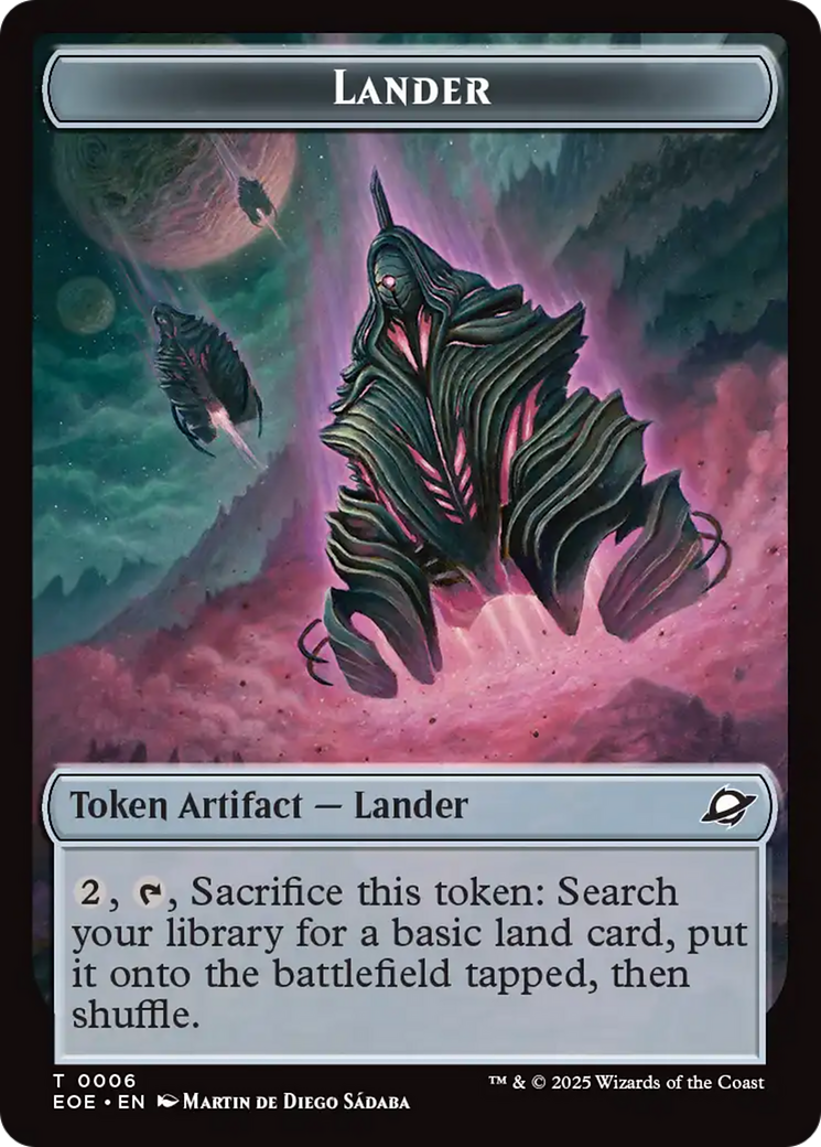 Beast (0006) // Lander Double-Sided Token [Edge of Eternities Tokens] | Galaxy Games LLC