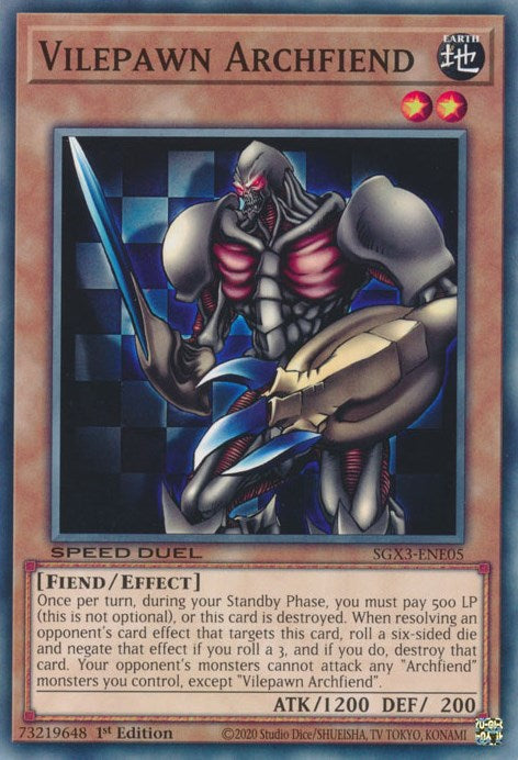 Vilepawn Archfiend [SXG3-ENE05] Common | Galaxy Games LLC