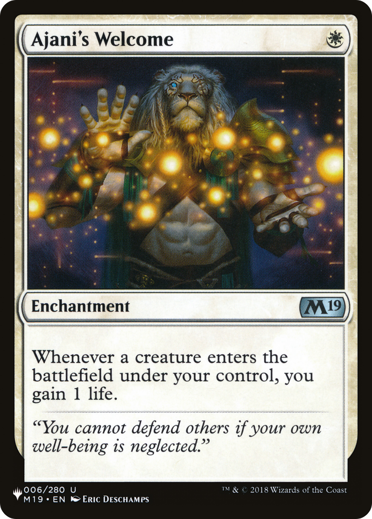 Ajani's Welcome [The List] | Galaxy Games LLC