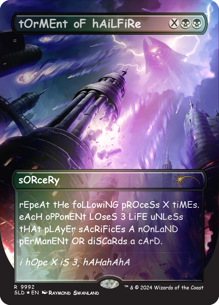 tOrMEnt oF hAiLFiRe (Rainbow Foil) [Secret Lair Drop Series] | Galaxy Games LLC