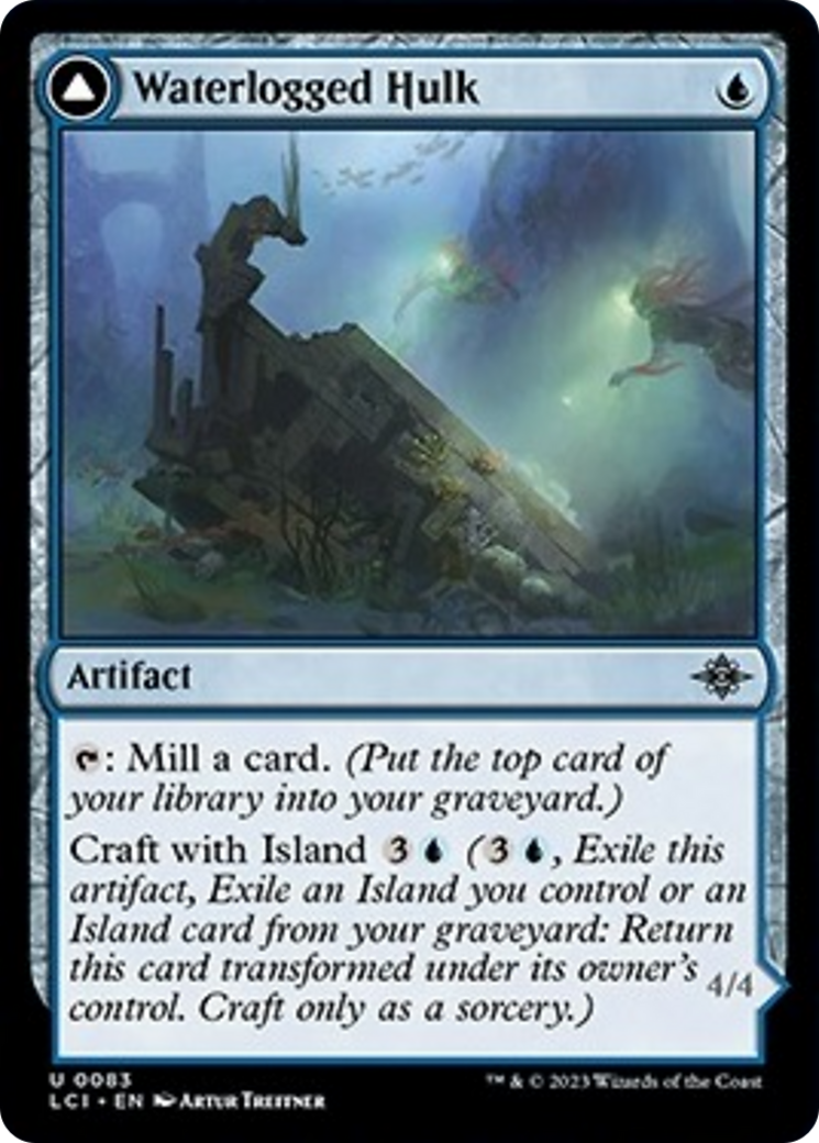 Waterlogged Hulk // Watertight Gondola [The Lost Caverns of Ixalan] | Galaxy Games LLC