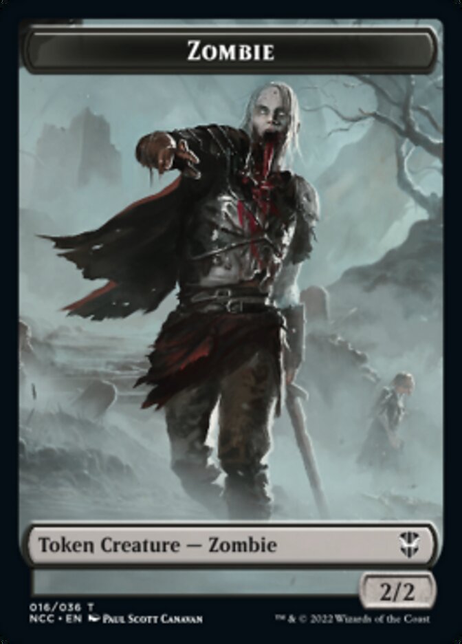 Zombie // Drake Double-Sided Token [Streets of New Capenna Commander Tokens] | Galaxy Games LLC