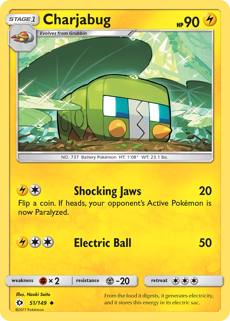 Charjabug (51/149) [Sun & Moon: Base Set] | Galaxy Games LLC