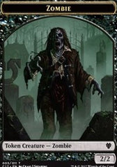 Zombie // Gold Double-Sided Token [Commander 2017 Tokens] | Galaxy Games LLC