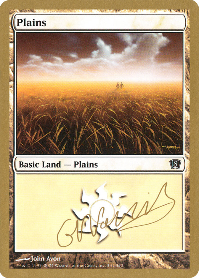 Plains (gn331) (Gabriel Nassif) [World Championship Decks 2004] | Galaxy Games LLC