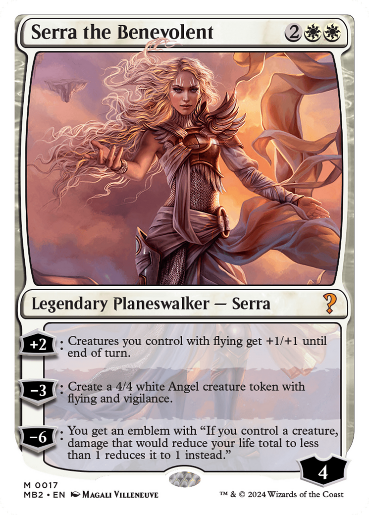 Serra the Benevolent (White Border) [Mystery Booster 2] | Galaxy Games LLC